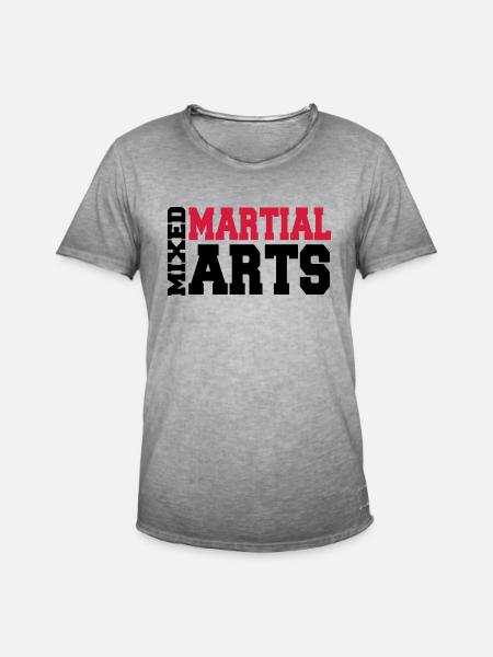 Mixed Martial Arts - Männer Vintage T-Shirt - Vintage Grau