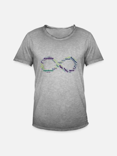 Agile loop - Men's Vintage T-Shirt - vintage grey