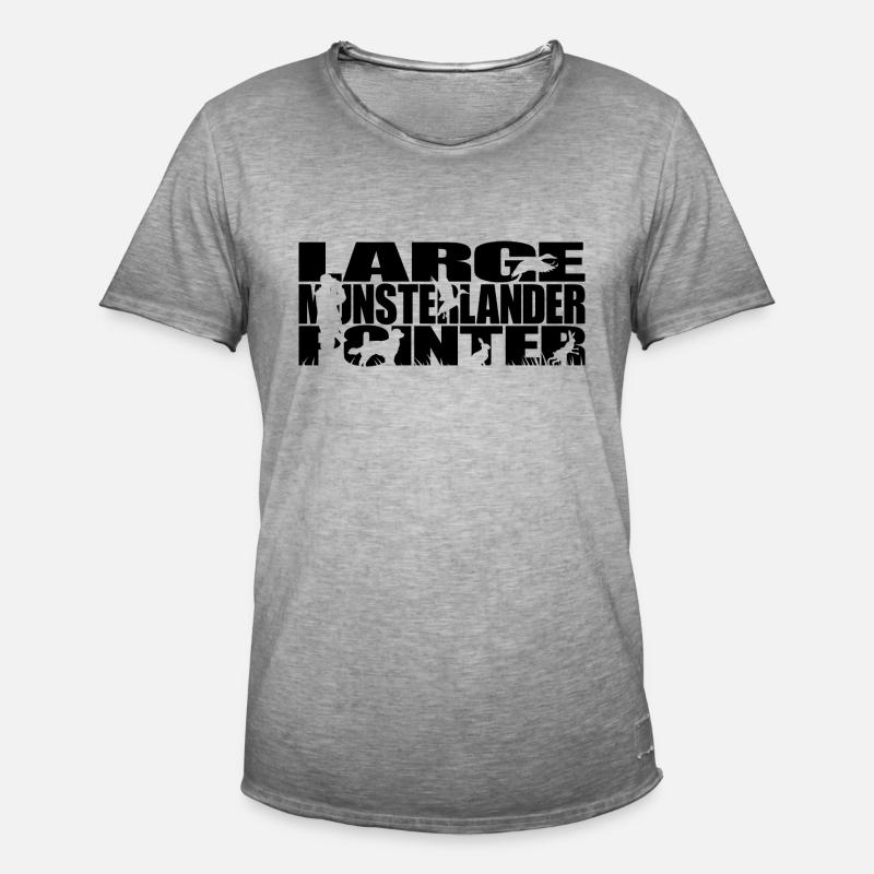 LARGE MUNSTERLANDER POINTER Jagdhunde Wilsigns - Männer Vintage T-Shirt - Vintage Grau