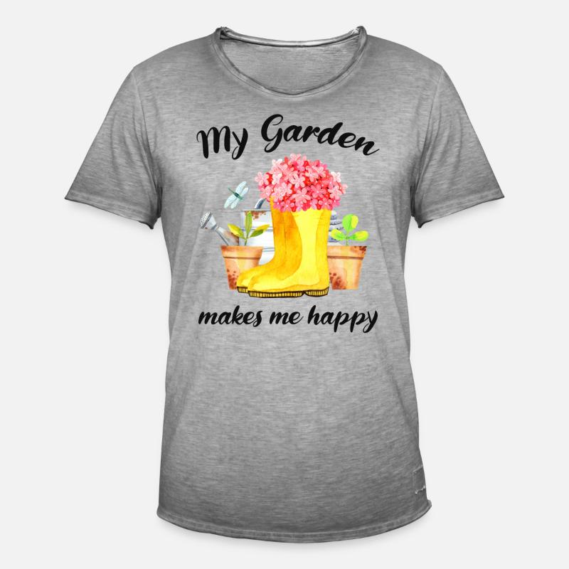 Garten Spruch Gärtner Hobbygärtner Geschenkidee - Männer Vintage T-Shirt - Vintage Grau