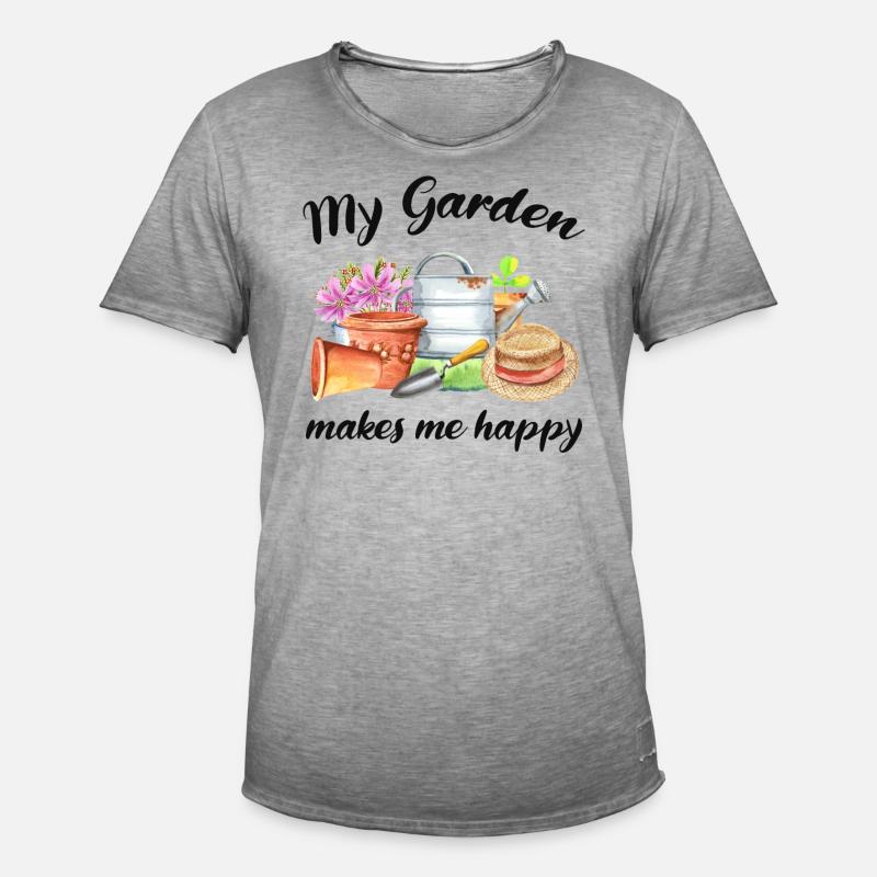 Garten Spruch Gärtner Hobbygärtner Geschenkidee - Männer Vintage T-Shirt - Vintage Grau