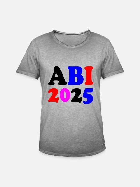 Abi 2025 - Men's Vintage T-Shirt - vintage grey