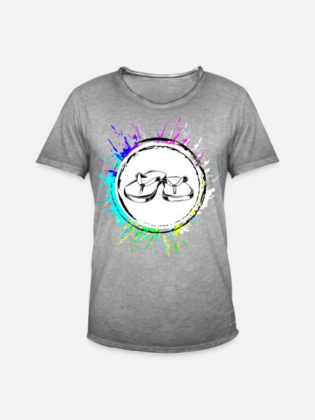 Flip-flops icon - Men's Vintage T-Shirt - vintage grey