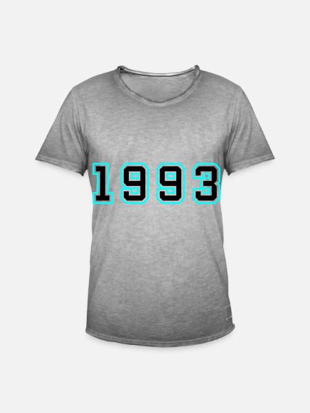 1993 Year Birthday - Men's Vintage T-Shirt - vintage grey