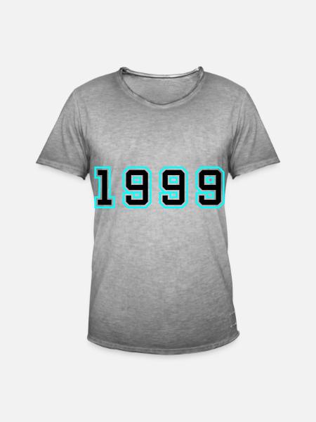 1999 Year Birthday - Men's Vintage T-Shirt - vintage grey