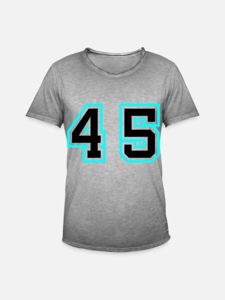 45 number symbol - Men's Vintage T-Shirt - vintage grey