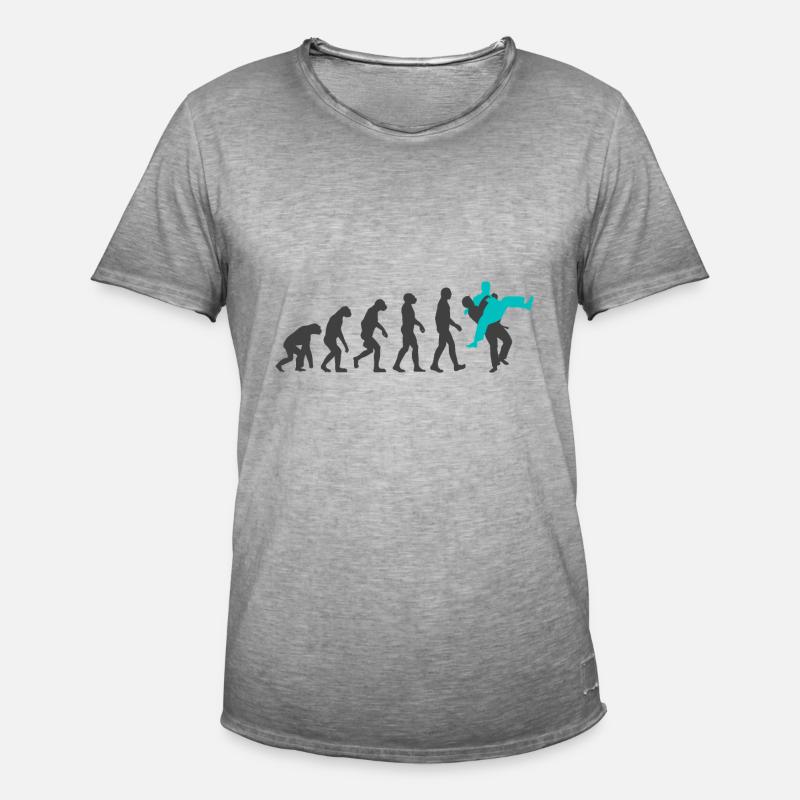 Judo Evolution - Männer Vintage T-Shirt - Vintage Grau