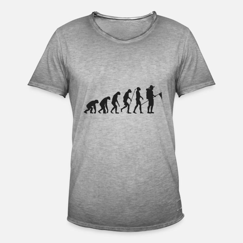 Pfadfinder Evolution - Männer Vintage T-Shirt - Vintage Grau