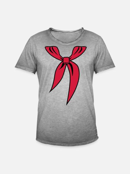 221 Pionier Halstuch Пионерский Галстук - Männer Vintage T-Shirt - Vintage Grau
