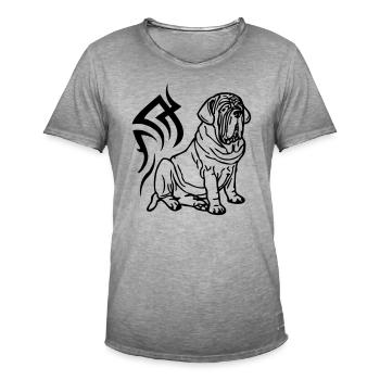 mastinomastiff22 - T-shirt vintage Homme - vintage gris - Devant - Jose (178cm)