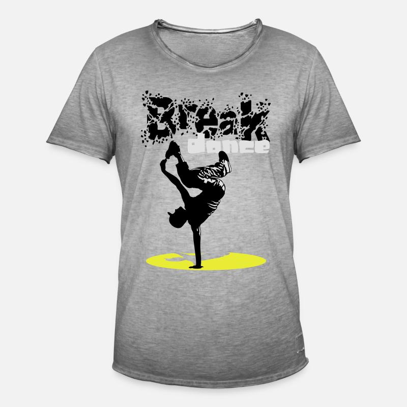 Breakdance flex - Maglietta vintage da uomo - vintage grigio