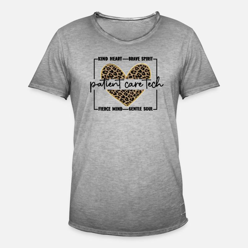 Techniker der Patientenversorgung Pflegetechniker - Männer Vintage T-Shirt - Vintage Grau