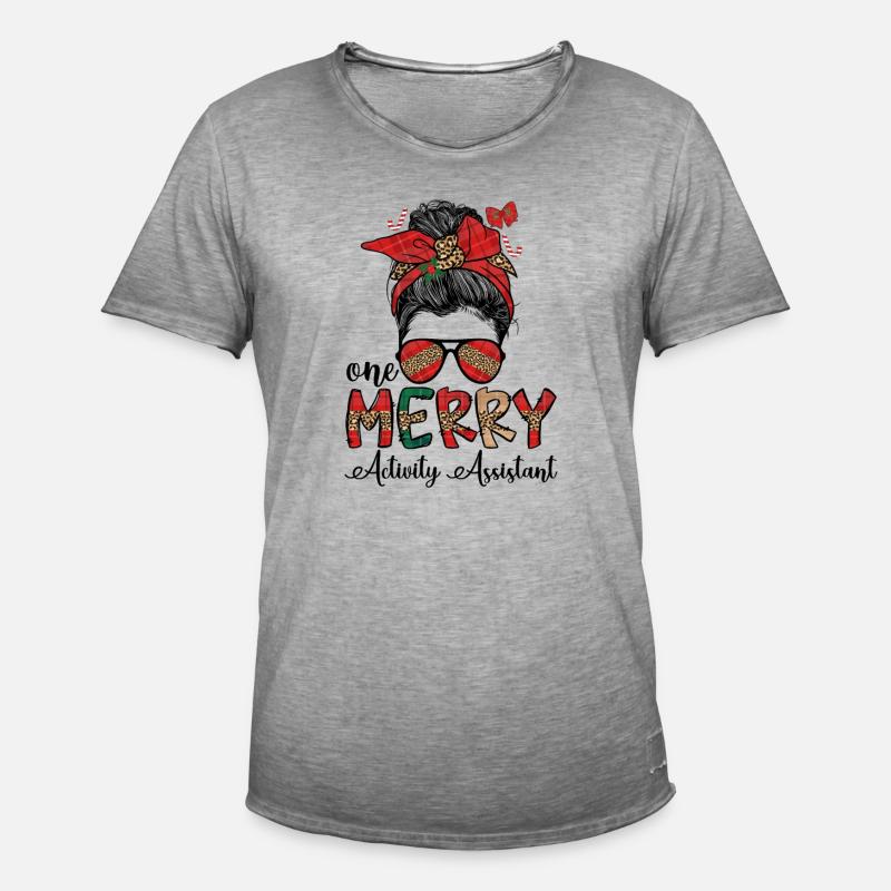 Activity Assistant Christmas Activity Professional - Männer Vintage T-Shirt - Vintage Grau
