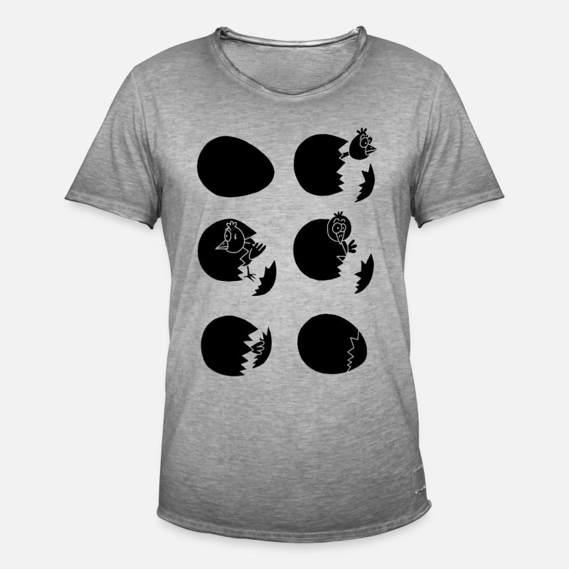 Die Welt entdecken oder nicht (schwarz) - Männer Vintage T-Shirt - Vintage Grau