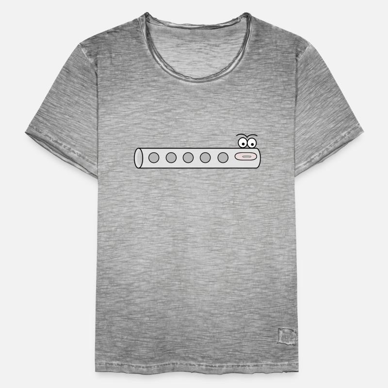 Comic Figur Querflöte Männer Vintage T-Shirt