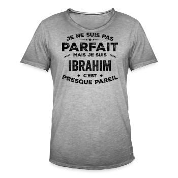 Ibrahim – ein lustiger und stolzer Vorname, Legende - Männer Vintage T-Shirt - Vintage Grau - Vorne - Jose (178cm)