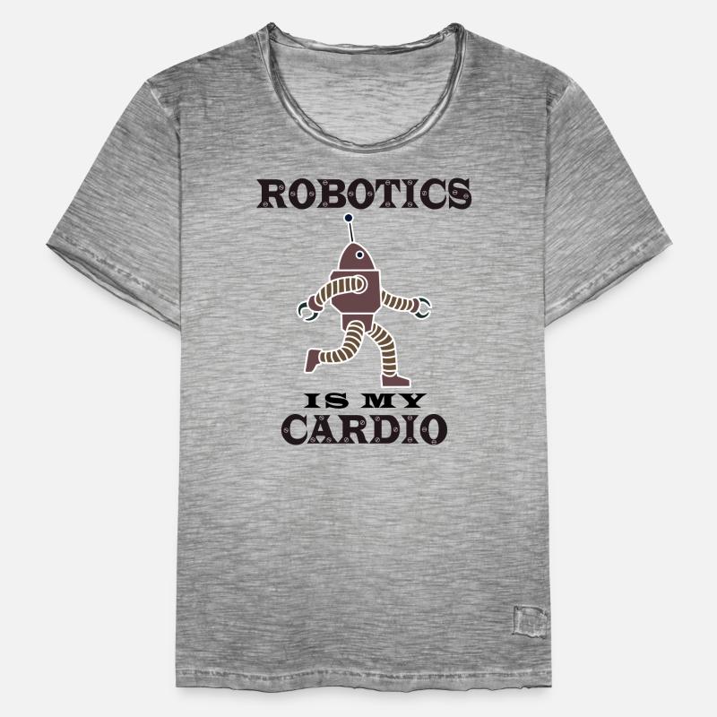Mechanic Engineer Robots Robotics Engineering Men's Vintage T-Shirt