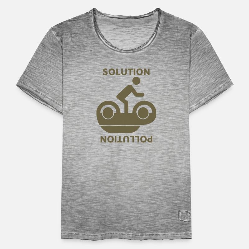 Environmental thinking (solution pollution) Men's Vintage T-Shirt