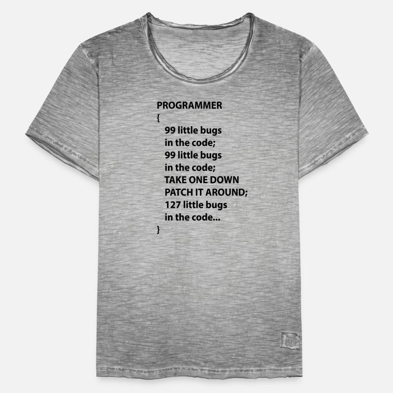 Code Programmierer Nerd Bug Entwickler Geschenk Männer Vintage T-Shirt
