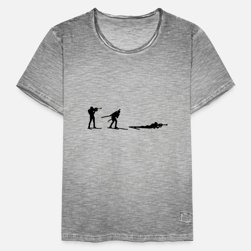 Evolution triathlon BIathlon gift idea Men's Vintage T-Shirt