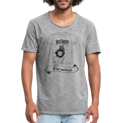 Size matters (Karlchen die Kalorie) - Schwarz - Männer Vintage T-Shirt