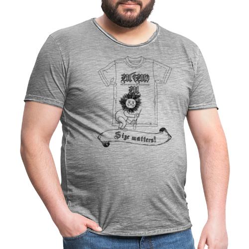 Size matters (Karlchen die Kalorie) - Schwarz - Männer Vintage T-Shirt