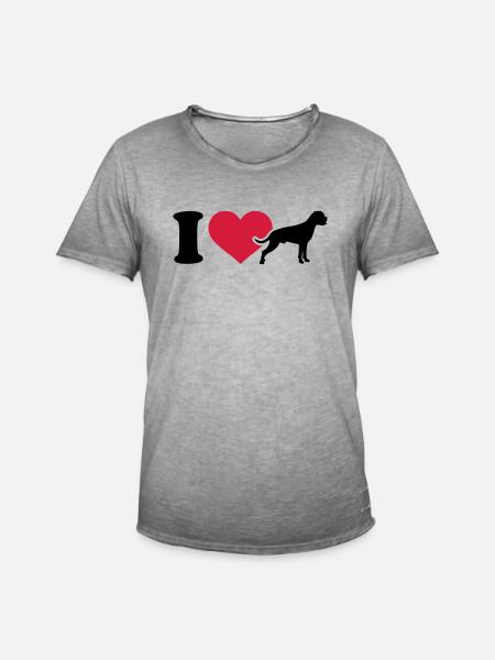 Boxer - Männer Vintage T-Shirt - Vintage Grau