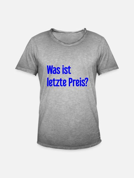 What is last price? - Men's Vintage T-Shirt - vintage grey