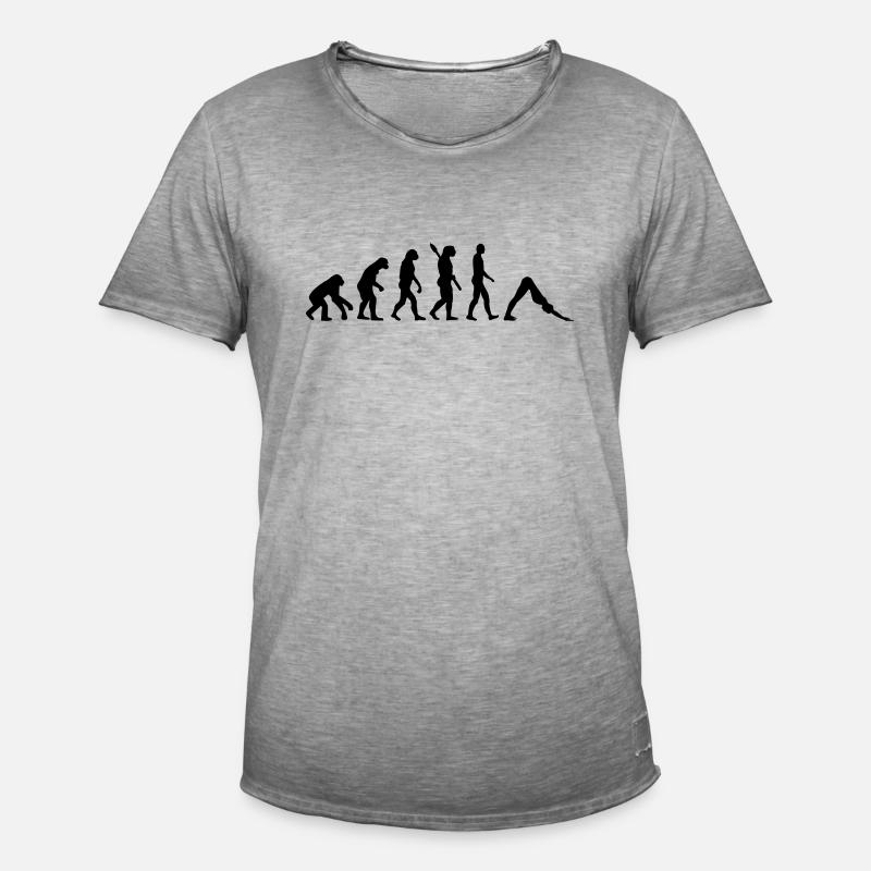 Evolution Pilates - Männer Vintage T-Shirt - Vintage Grau
