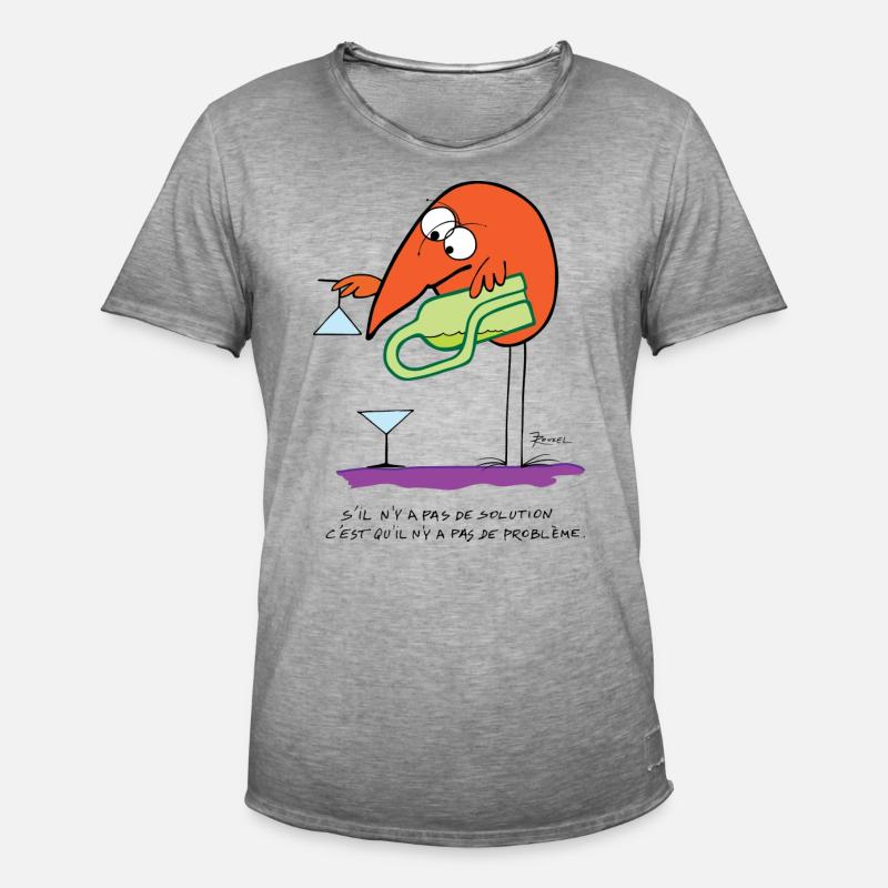 No solution no problem - Men's Vintage T-Shirt - vintage grey