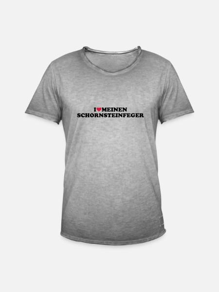 Schornsteinfeger - Männer Vintage T-Shirt - Vintage Grau