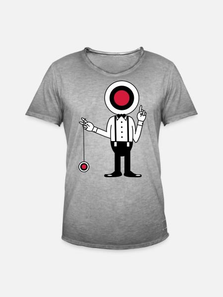 jojo - T-shirt vintage Homme - vintage gris