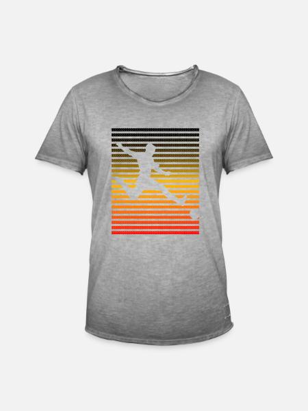 Fußball Deutschland - Männer Vintage T-Shirt - Vintage Grau