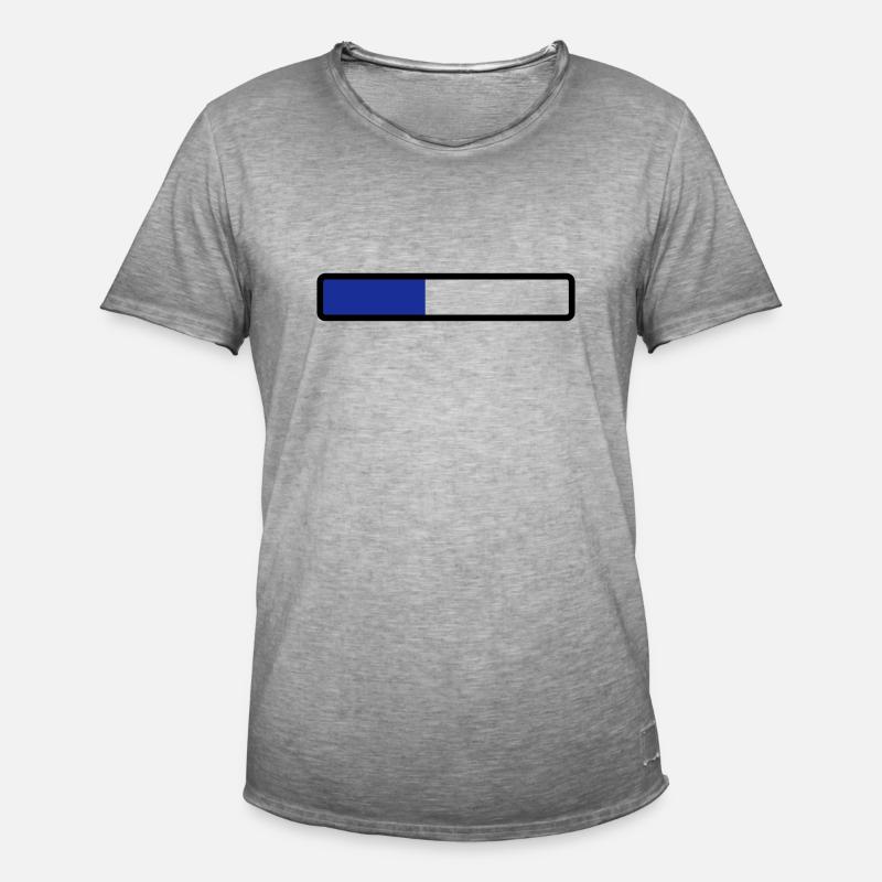 loading laden computer warten - Männer Vintage T-Shirt - Vintage Grau