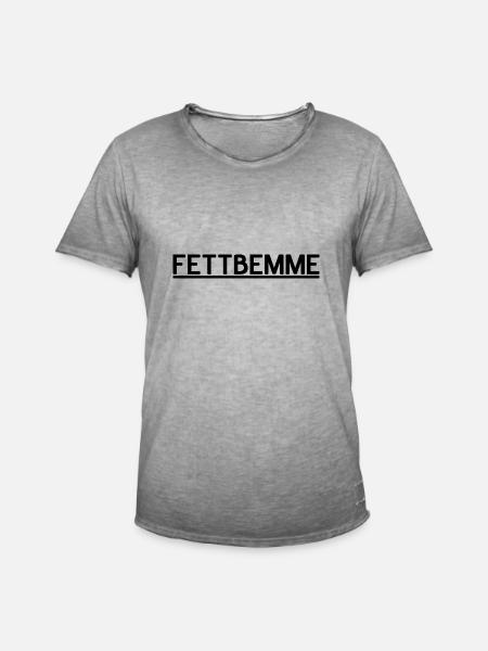 Fettbemme Geschenk DDR Ossi Ostdeutschland - Männer Vintage T-Shirt - Vintage Grau