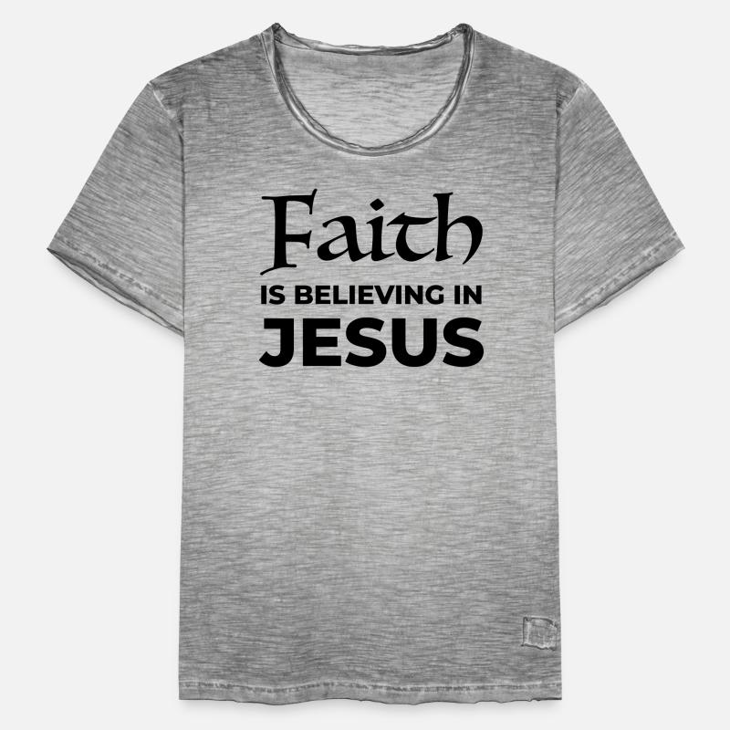 La foi en Jésus T-shirt vintage Homme
