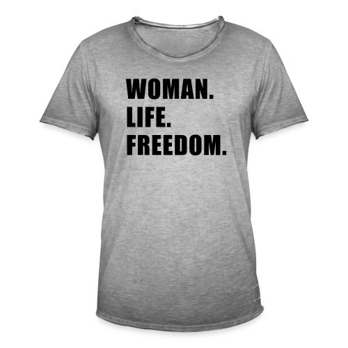 WomanLifeFreedom - Männer Vintage T-Shirt