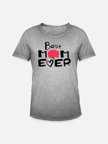 Happy Mothers Day lettering 2 - Men's Vintage T-Shirt - vintage grey