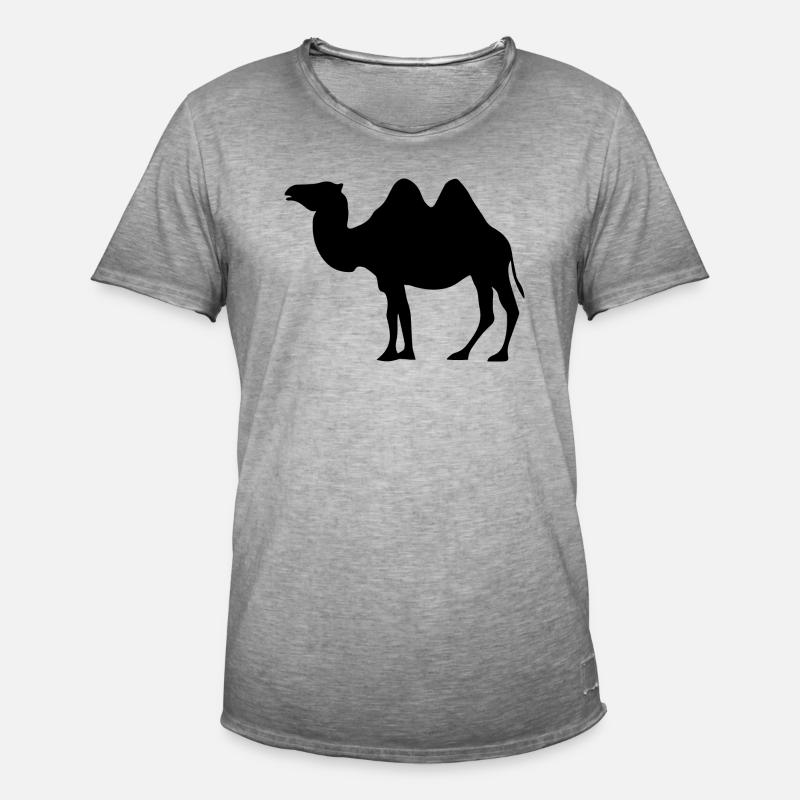Kamel dromedar Kamel Geschenk - Männer Vintage T-Shirt - Vintage Grau