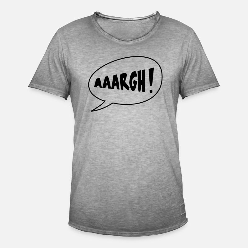 AAARGH! - Männer Vintage T-Shirt - Vintage Grau