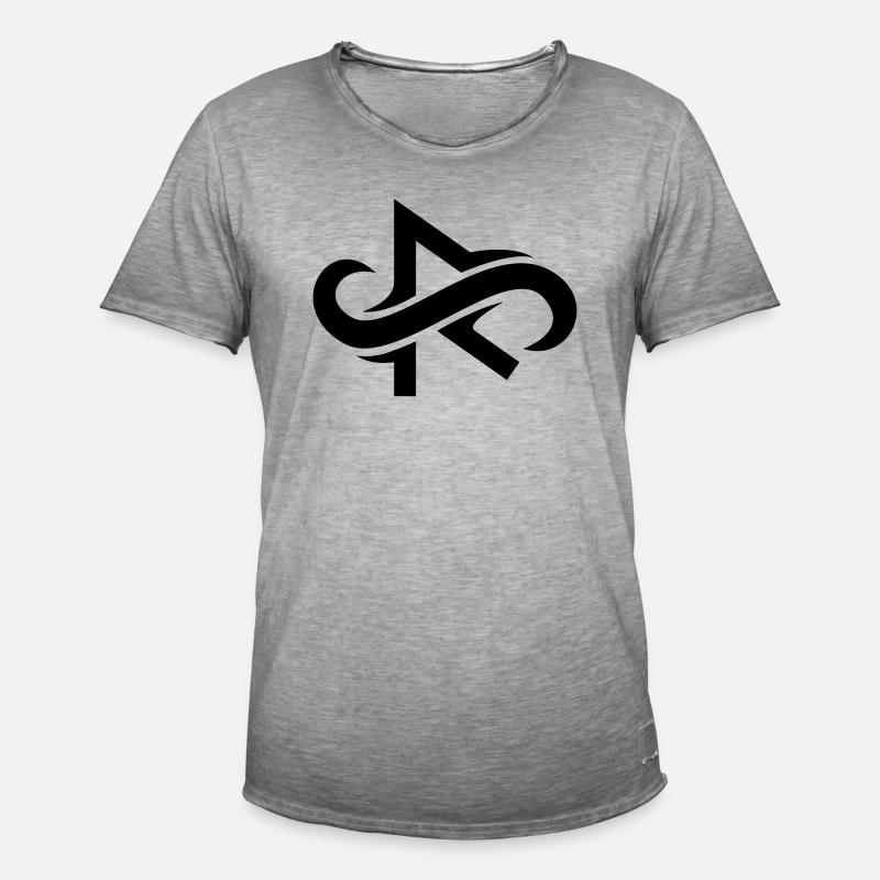RAIDHO Rune - GreschnerVisual - Männer Vintage T-Shirt - Vintage Grau