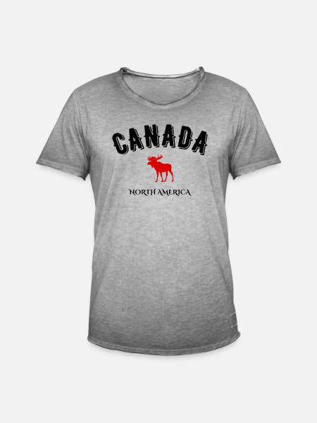 Canada north america - Men's Vintage T-Shirt - vintage grey