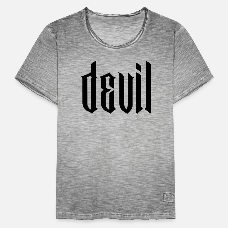 devil modern type Männer Vintage T-Shirt