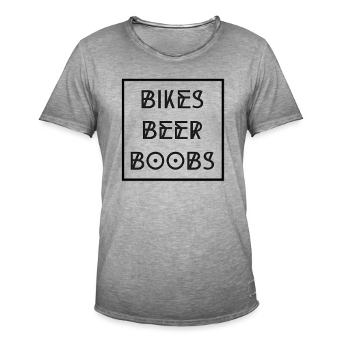 bikes beer boobs - Männer Vintage T-Shirt
