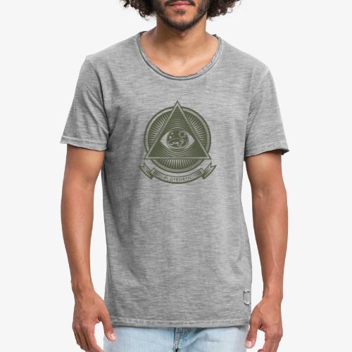 Illuminati Flat Earth - Men's Vintage T-Shirt