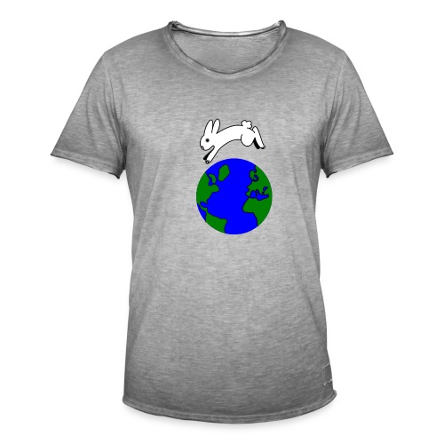 bunny hop world - T-shirt vintage Homme