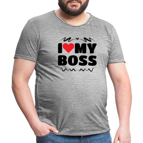 J’aime mon patron - T-shirt vintage Homme