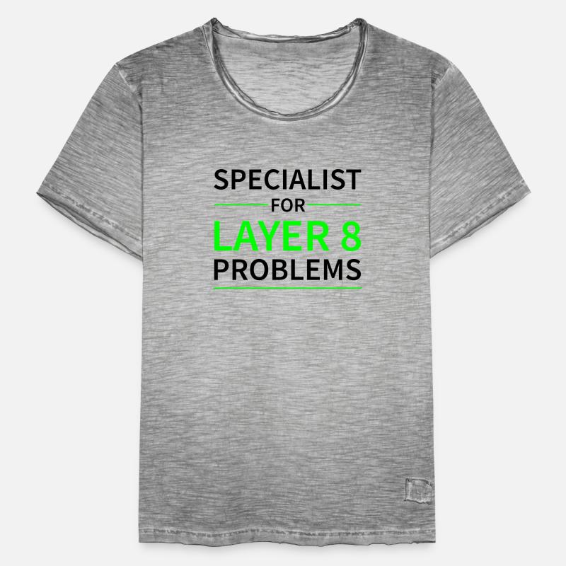 Specialist for layer 8 problems gift code Men's Vintage T-Shirt