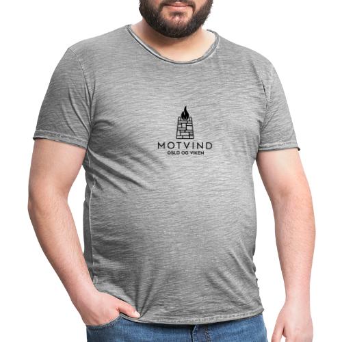 Motvind Oslo og Viken - Vintage-T-skjorte for menn