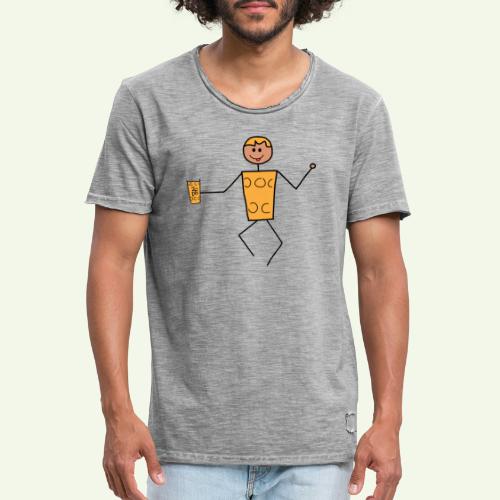 Schobbtimist Classic Gelb - Männer Vintage T-Shirt